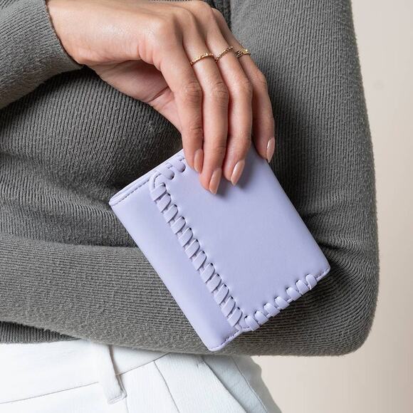 Logan Whipstitch Trifold Wallet Black - Picture 2 of 4